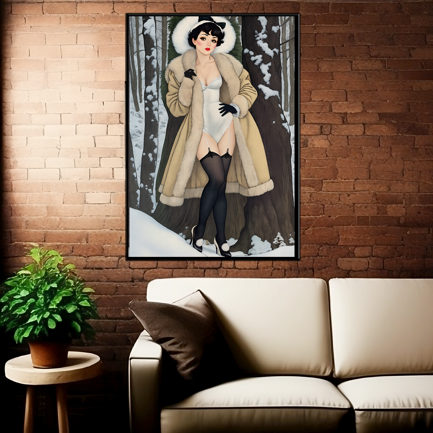 Daily Pinup #24 - Vintage Snow Bunny Wall Art