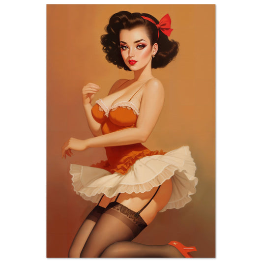 The Daily Pinup #90 - Orange Wall Art