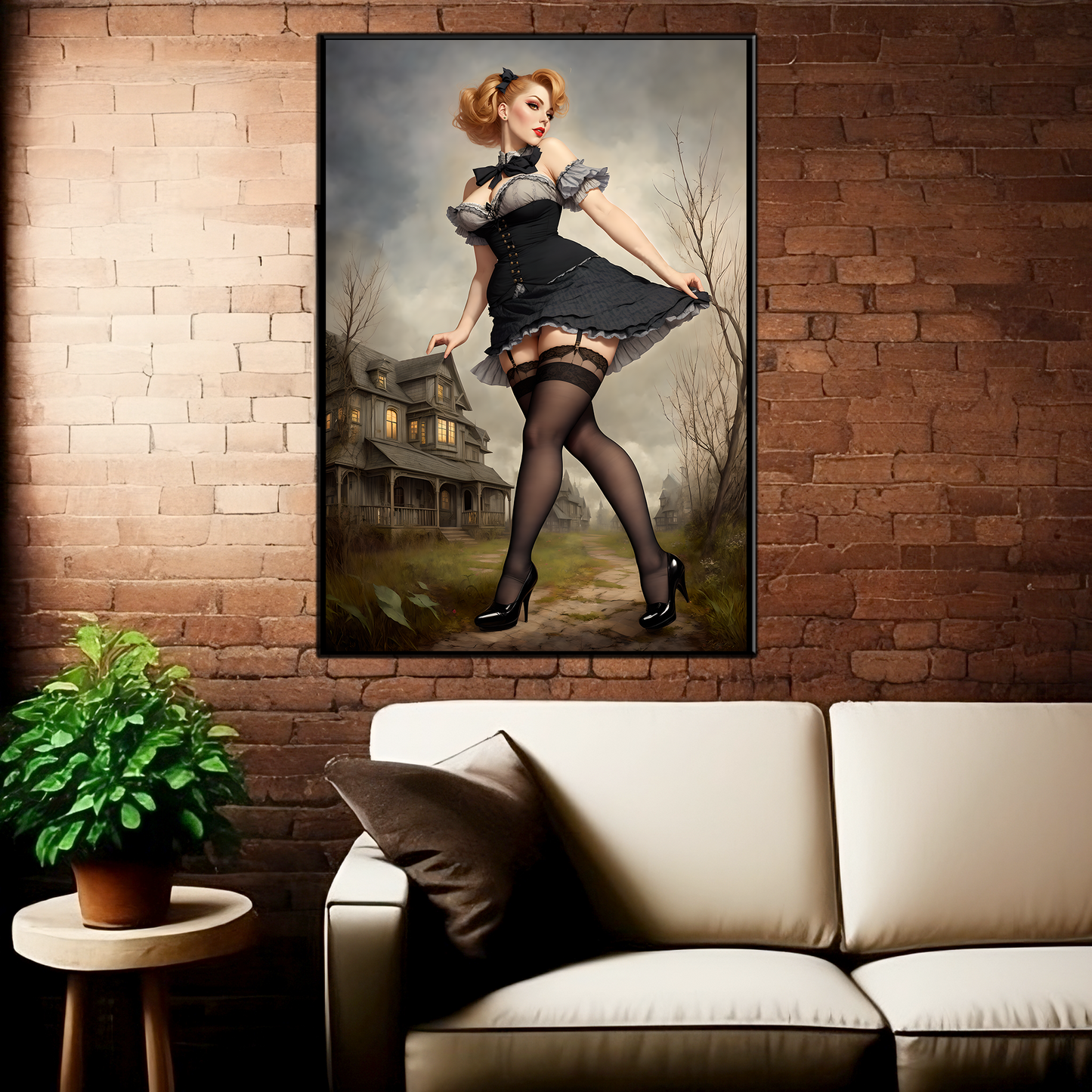 Daily Pinup #51 - Overcast Stroll Wall Art