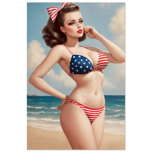 The Daily Pinup #103 - Stars & Stripes Wall Art