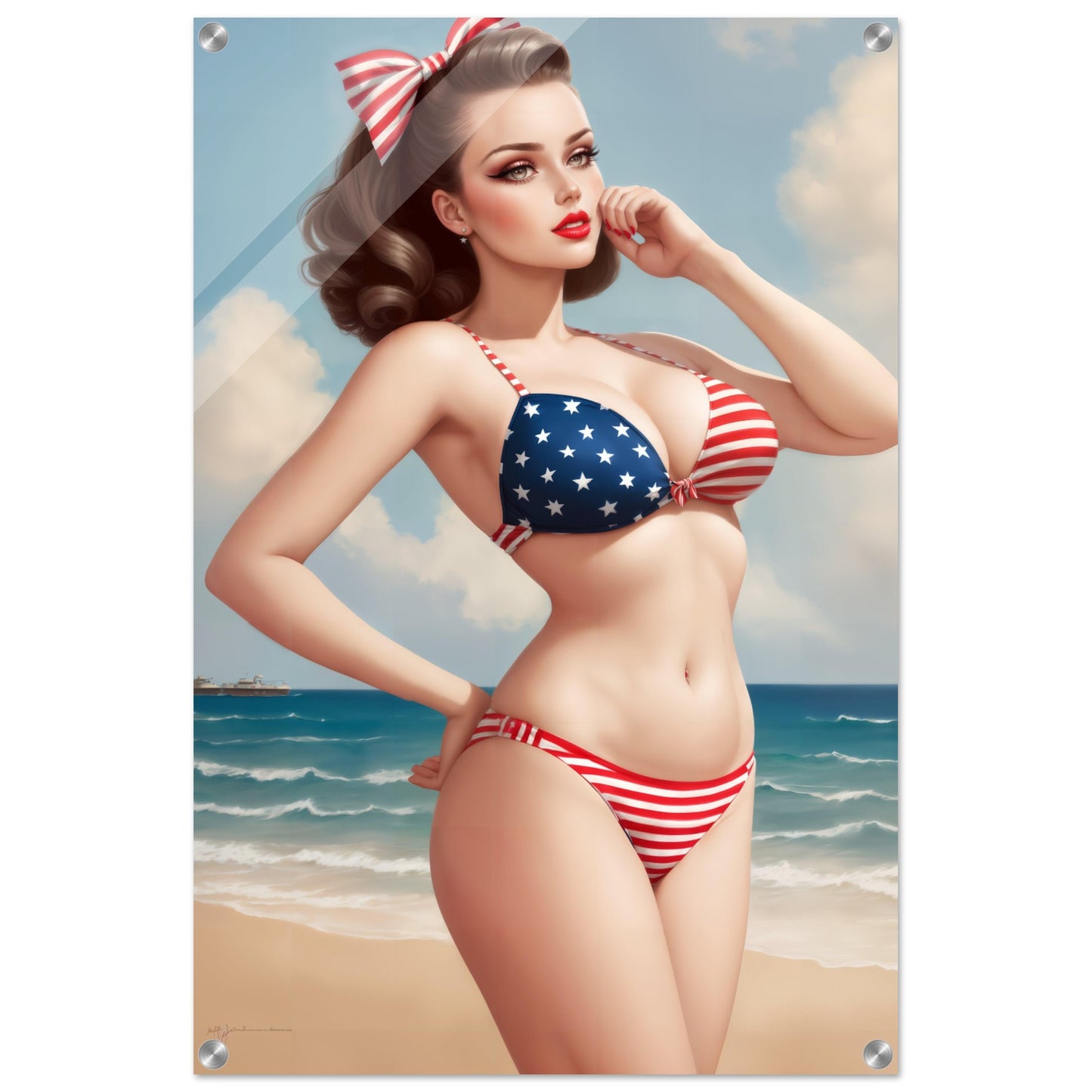 The Daily Pinup #103 - Stars & Stripes Wall Art