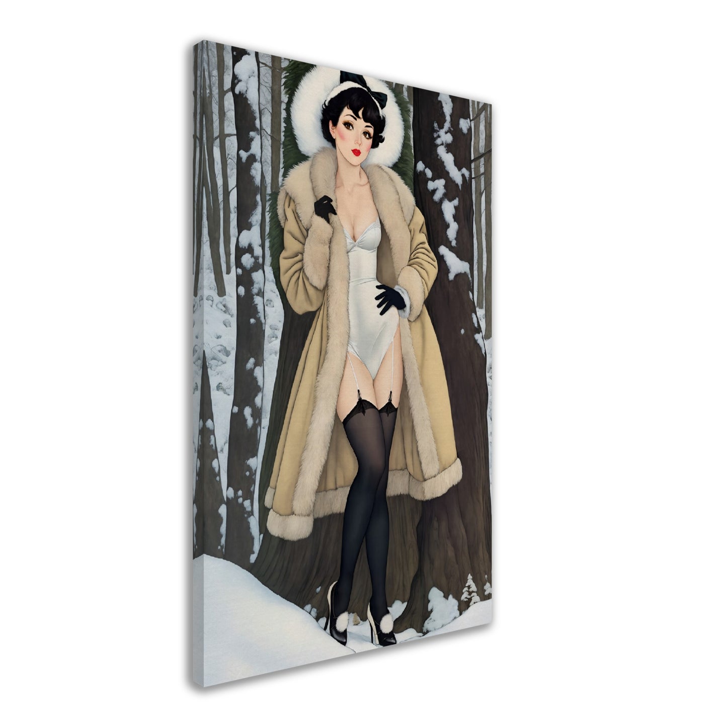 Daily Pinup #24 - Vintage Snow Bunny Wall Art
