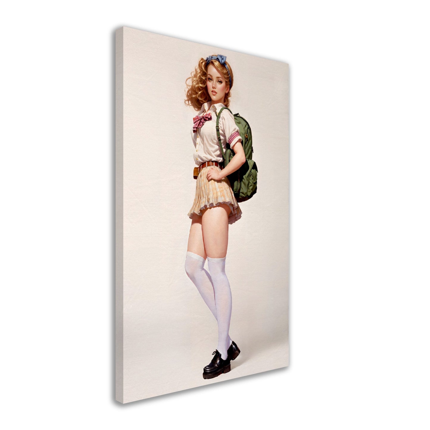 Daily Pinup #15 - School Girl Coed Pinup Wall Art