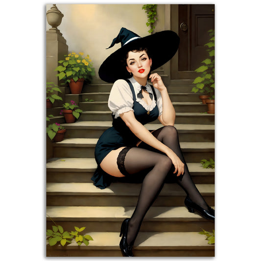 Daily Pinup #35 - Witch at Your Door Step Wall Art