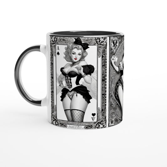 Queen of Hearts 11oz Ceramic Mug with Color Inside